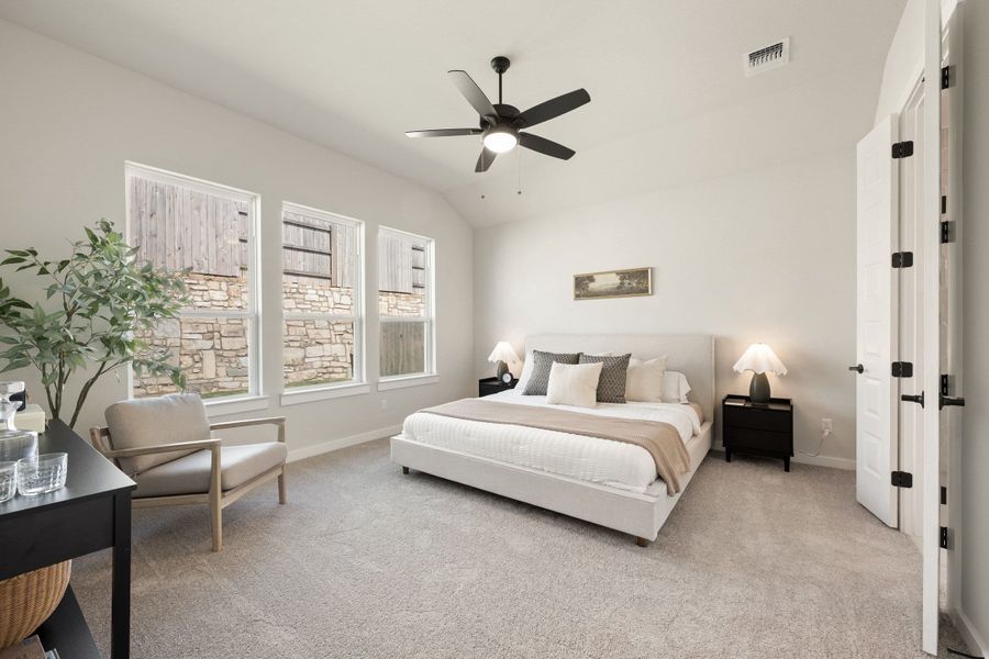 Furnished interior view inside a new home in Lariat, Liberty Hill (Image 20).