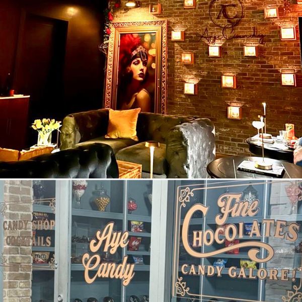 Just 4 minutes away is a hidden speakeasy tucked behind a vintage candy shop serving creative cocktails and charcuterie boards.