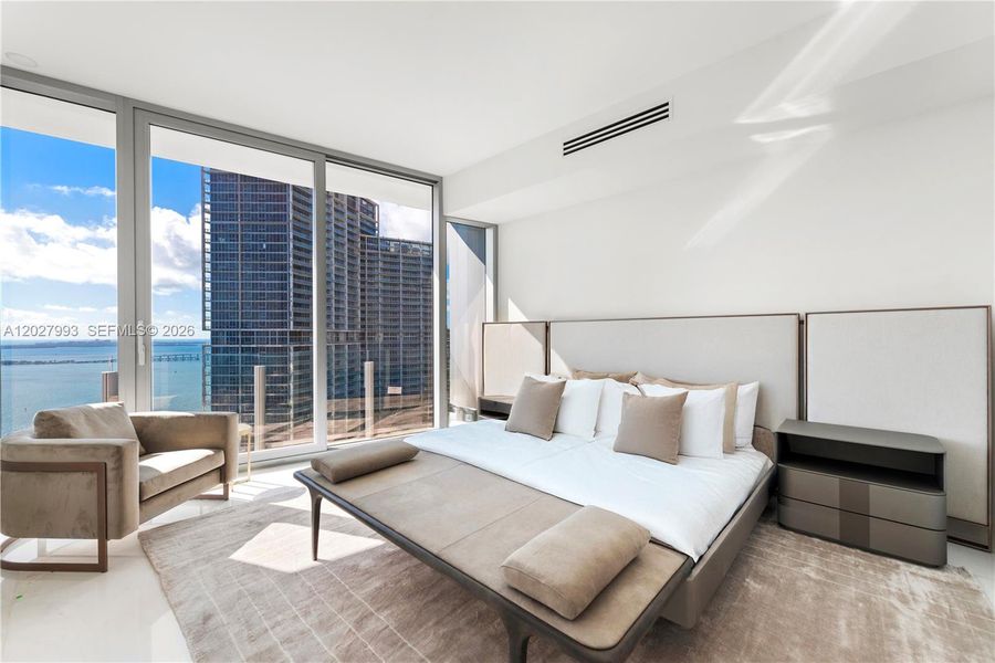 Furnished interior view inside a new home in Aston Martin Residences, Miami (Image 7). Furnished interior view inside a new home in Aston Martin Residences, Miami (Image 7).