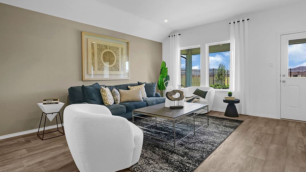 Furnished interior view inside a new home in Tamarron, Fulshear (Image 12).