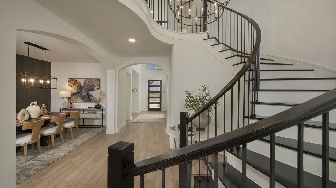 Furnished interior view inside a new home in Santa Rita Ranch - Eldorado, Liberty Hill (Image 29).