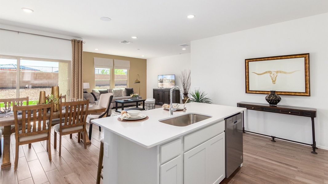 Representative furnished interior of a home built from the Cali by D.R. Horton in Barnett Village, Marana (Image 14). Representative furnished interior of a home built from the Cali by D.R. Horton in Barnett Village, Marana (Image 14).
