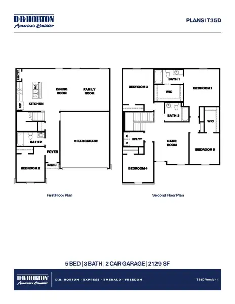 2D floor plan layout of this home in Lexington Heights, Willis, TX (Image 3). 2D floor plan layout of this home in Lexington Heights, Willis, TX (Image 3).