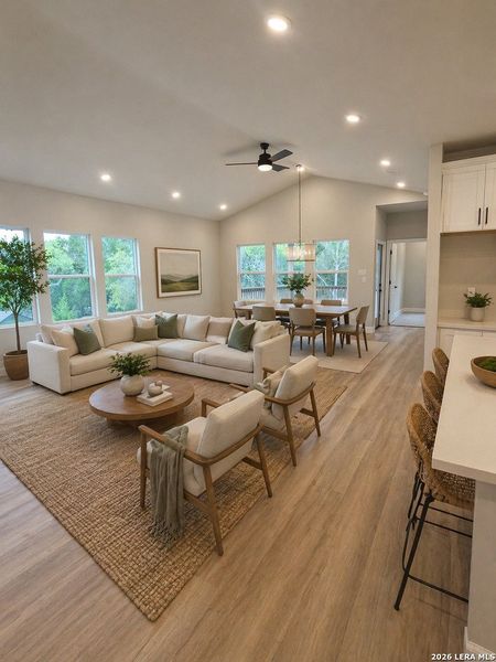Furnished interior view inside a new home in , Spring Branch (Image 4).