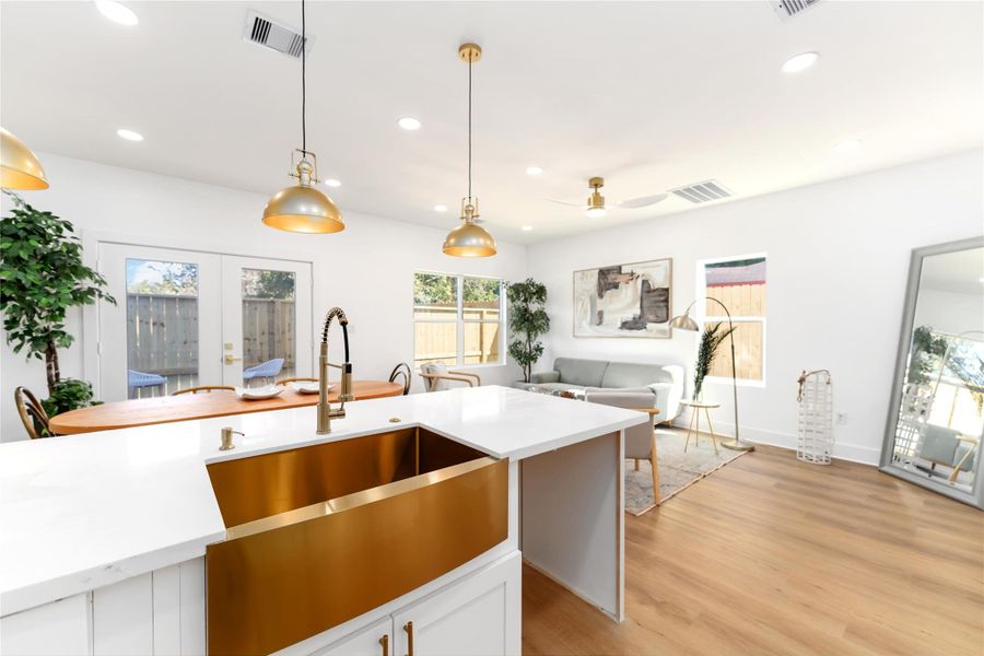 Furnished interior view inside a new home in , Houston (Image 9).