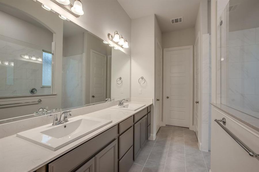 Beazer Homes Treeline Meridian Floorplan. This is not a photo of the actual home, but is a photo of the Meridian floorplan.