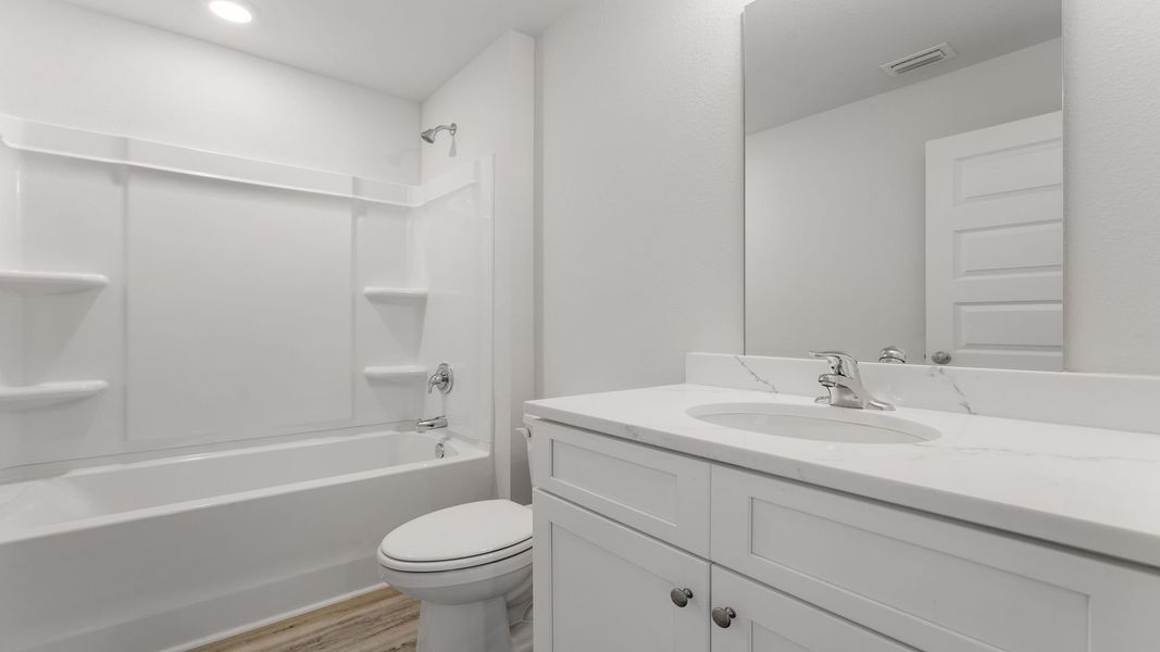 Furnished interior view inside a new home in Hodges Bayou Plantation, Panama City (Image 6). Furnished interior view inside a new home in Hodges Bayou Plantation, Panama City (Image 6).