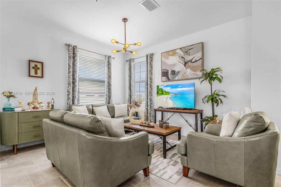 Furnished interior view inside a new home in , Ave Maria (Image 8).