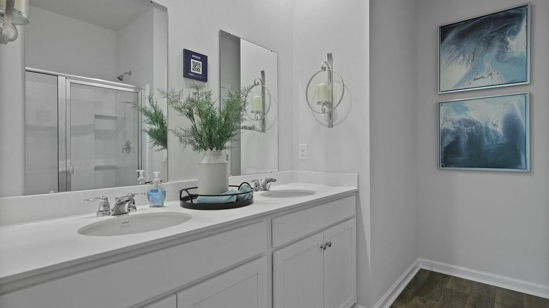 Furnished interior view inside a new home in Pine Hills at Cane Bay, Summerville (Image 6). Furnished interior view inside a new home in Pine Hills at Cane Bay, Summerville (Image 6).