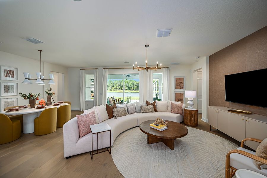 Representative furnished interior of a home built from the Brentwood by Landsea Homes in Country Club Estates, Palm Bay (Image 6).