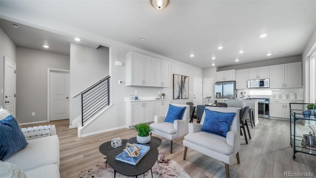 Furnished interior view inside a new home in , Aurora (Image 16).