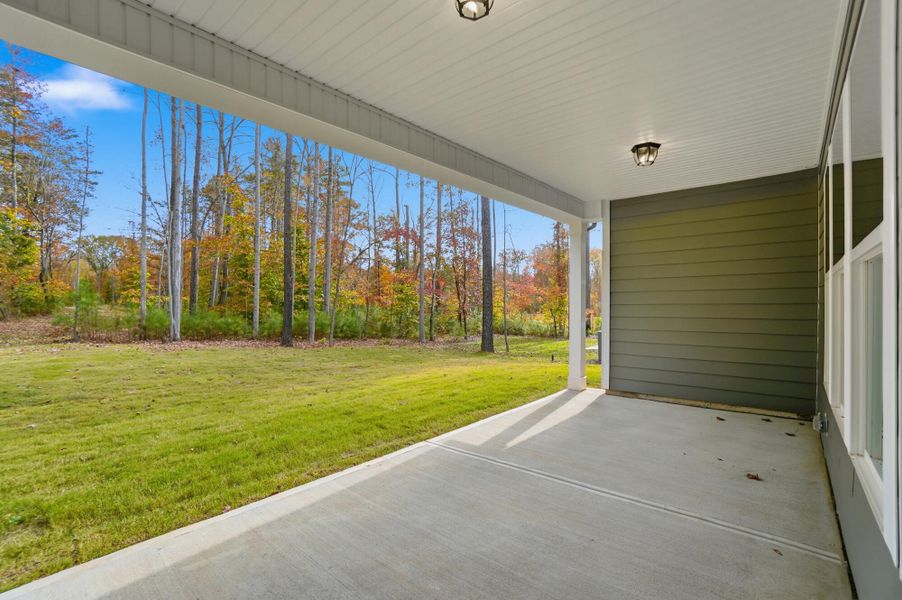 Exterior details and patio area of a home in Rone Creek, Waxhaw (Image 28).