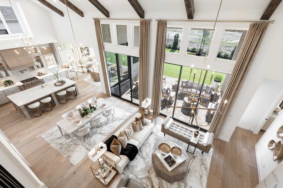 Representative Family Room - some options shown