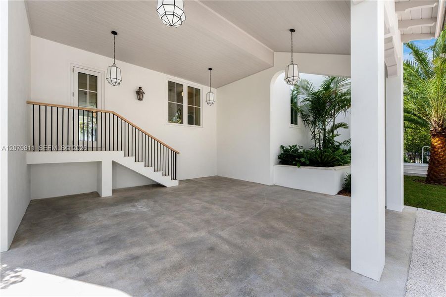 Exterior details and patio area of a home in , Key Biscayne (Image 24). Exterior details and patio area of a home in , Key Biscayne (Image 24).