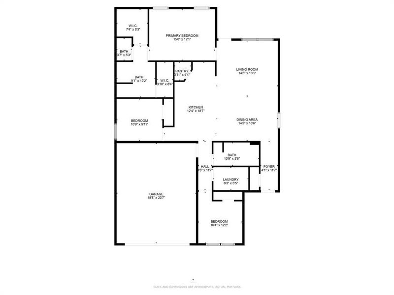 2D floor plan layout of this home in , Sherman, TX (Image 3).