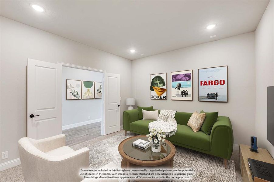 Furnished interior view inside a new home in Devonshire Classic 60-65, Forney (Image 8).