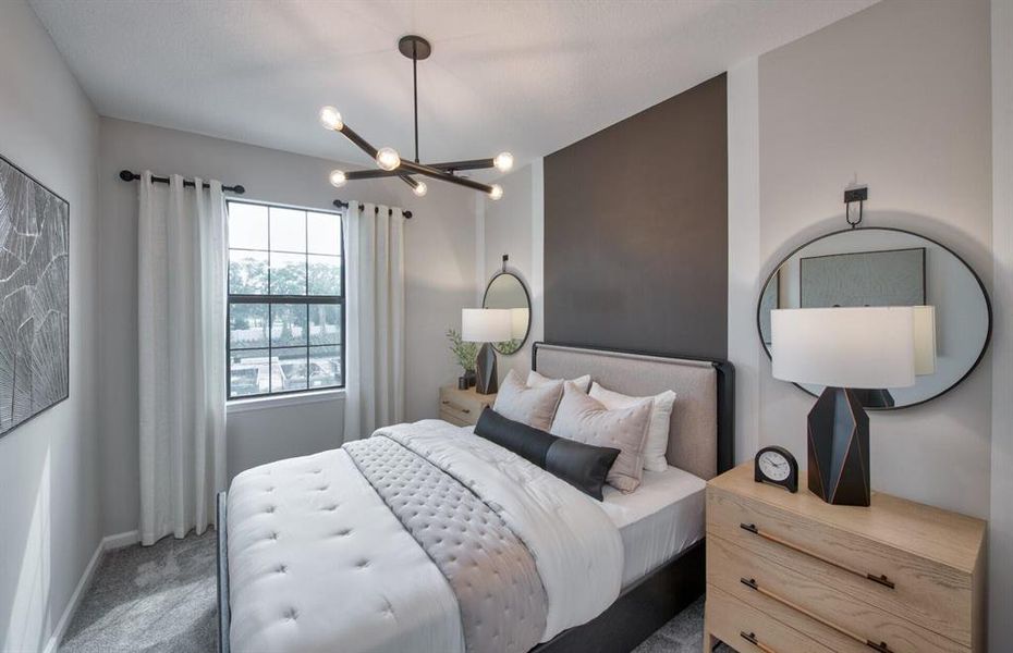 Furnished interior in a model home at Everton in Lantana (Image 9).