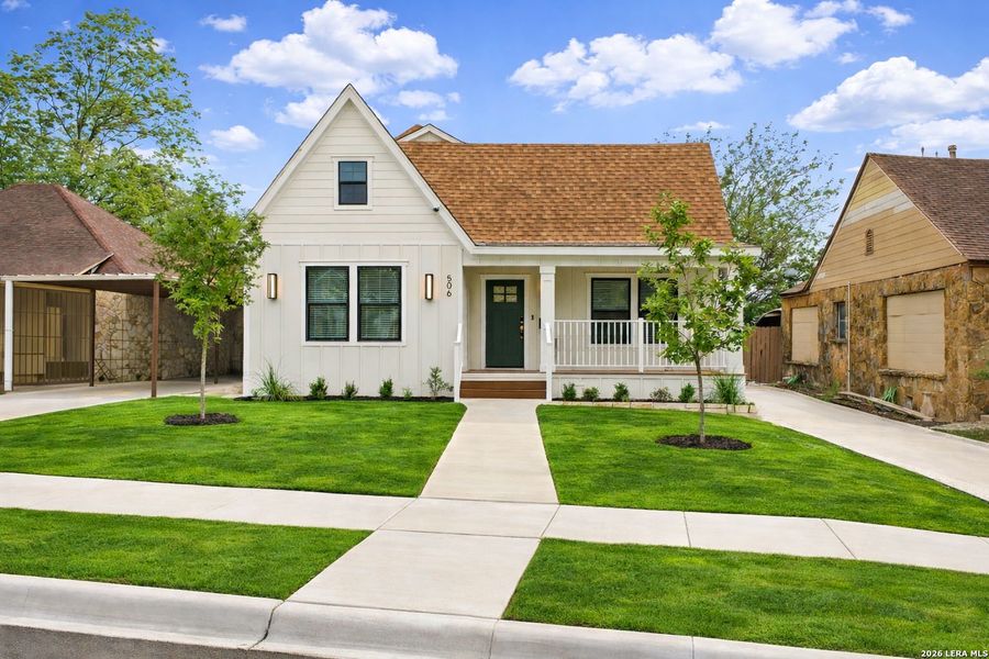 Front exterior of a new home in , San Antonio, TX, highlighting curb appeal (Image 29).