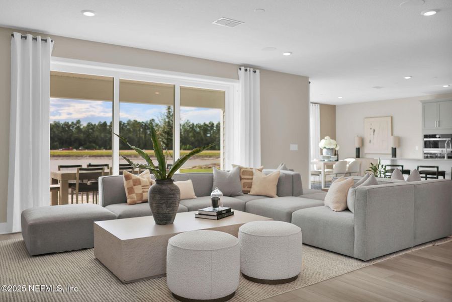 Furnished interior view inside a new home in Hyland Trail, Green Cove Springs (Image 23).