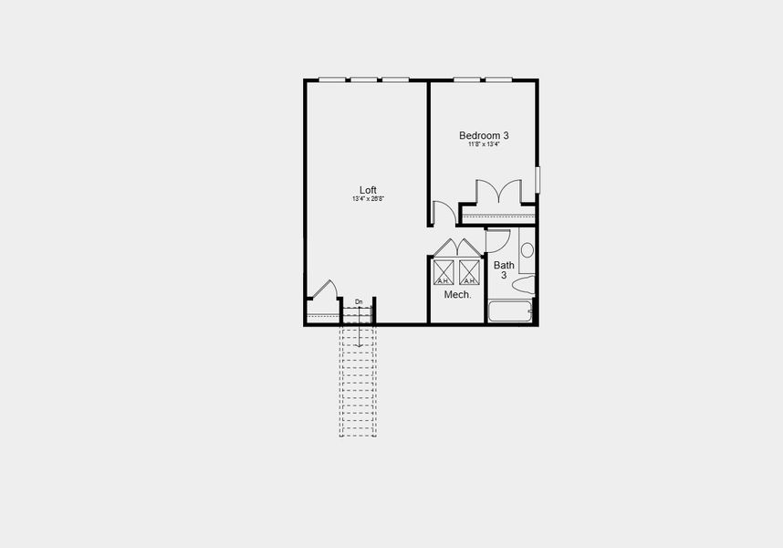 2D floor plan layout for the Florence by Taylor Morrison in Esplanade at Wellen Park, Englewood, FL (Image 4).
