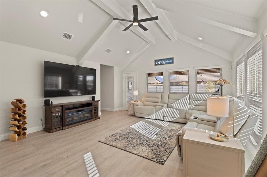 Furnished interior view inside a new home in Union Park Classic 60, Little Elm (Image 5).