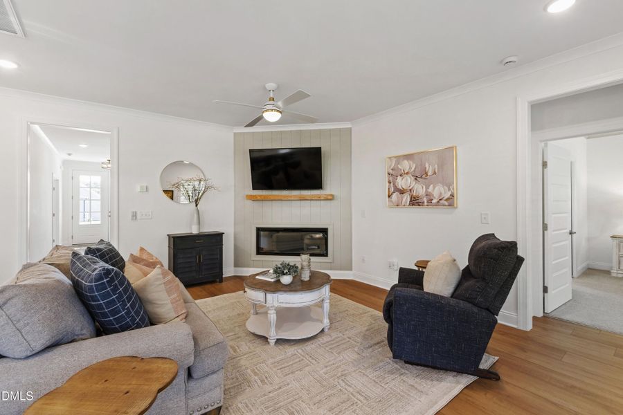 Raised Electric Fireplace