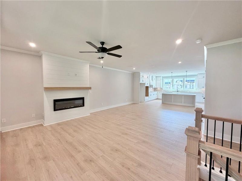 Spacious, unfurnished interior of a new home in The Groves at Myrtle, Roswell (Image 15).