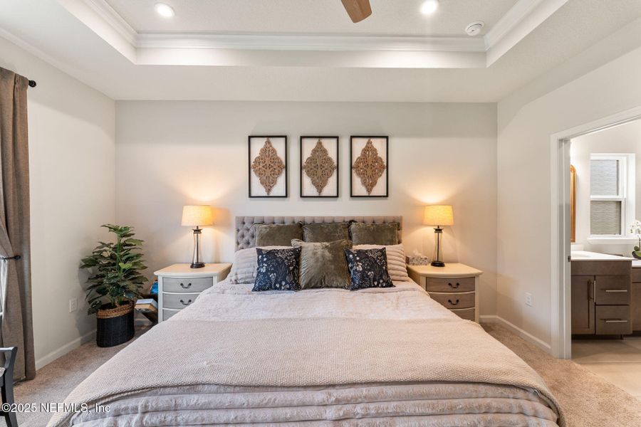 Furnished interior view inside a new home in Seminole Palms Single-Family Homes, Palm Coast (Image 53).