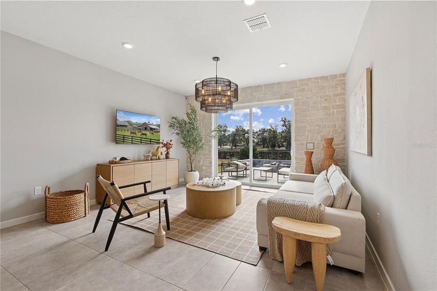 Furnished interior view inside a new home in Sabana Reserve, Ocala (Image 11).