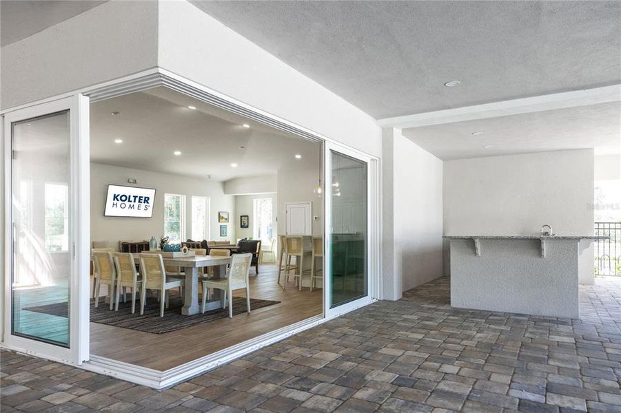 Exterior details and patio area of a home in The Reserve at Victoria, Deland (Image 29). Exterior details and patio area of a home in The Reserve at Victoria, Deland (Image 29).