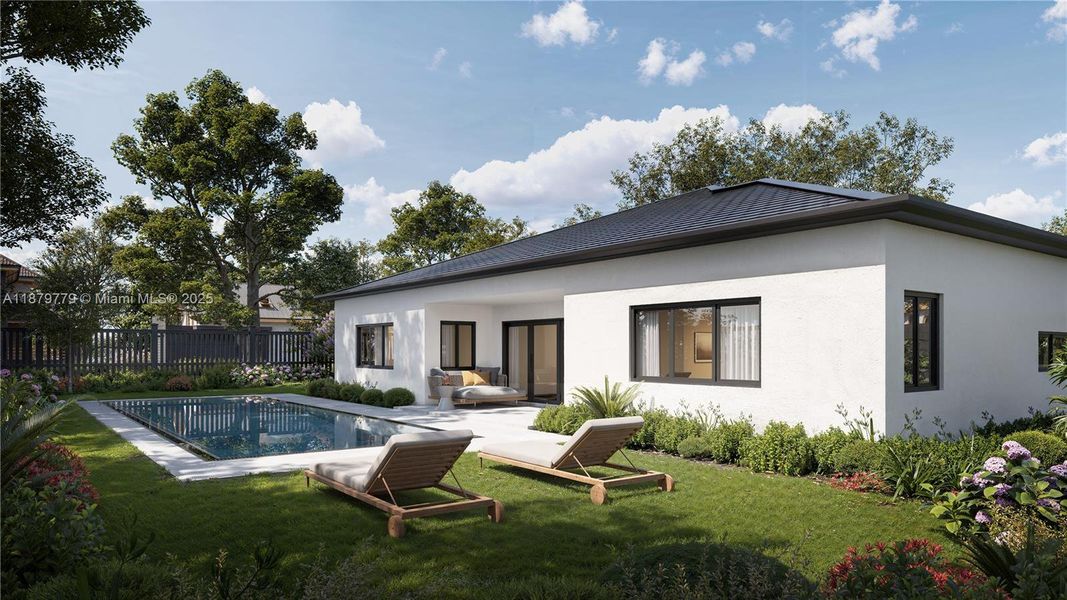 Front exterior of a new home in , Miami, FL, highlighting curb appeal (Image 13).