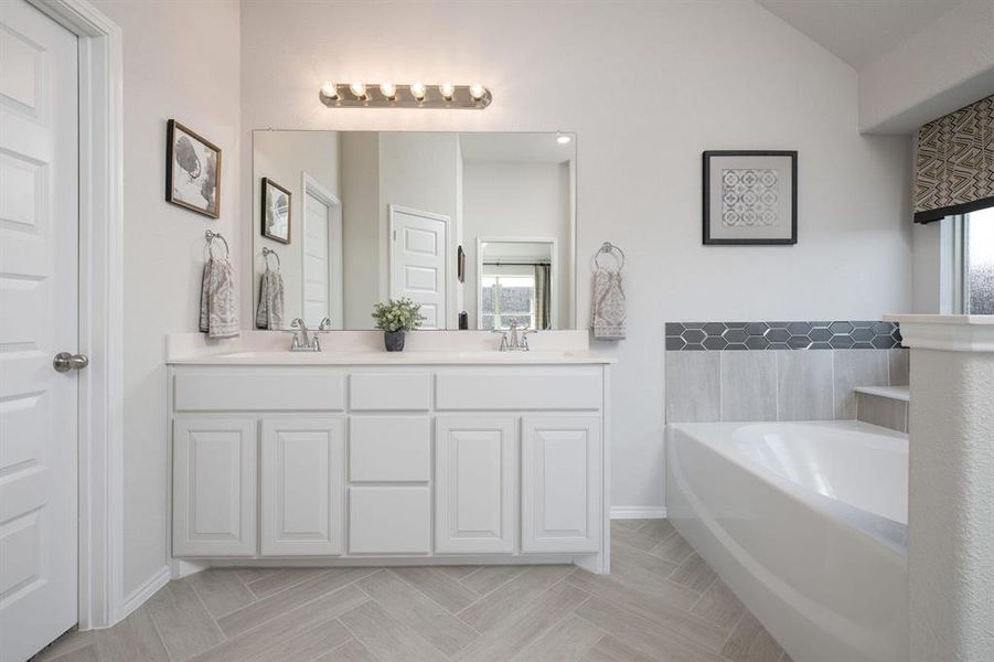 Furnished interior view inside a new home in Hulen Trails, Crowley (Image 5).