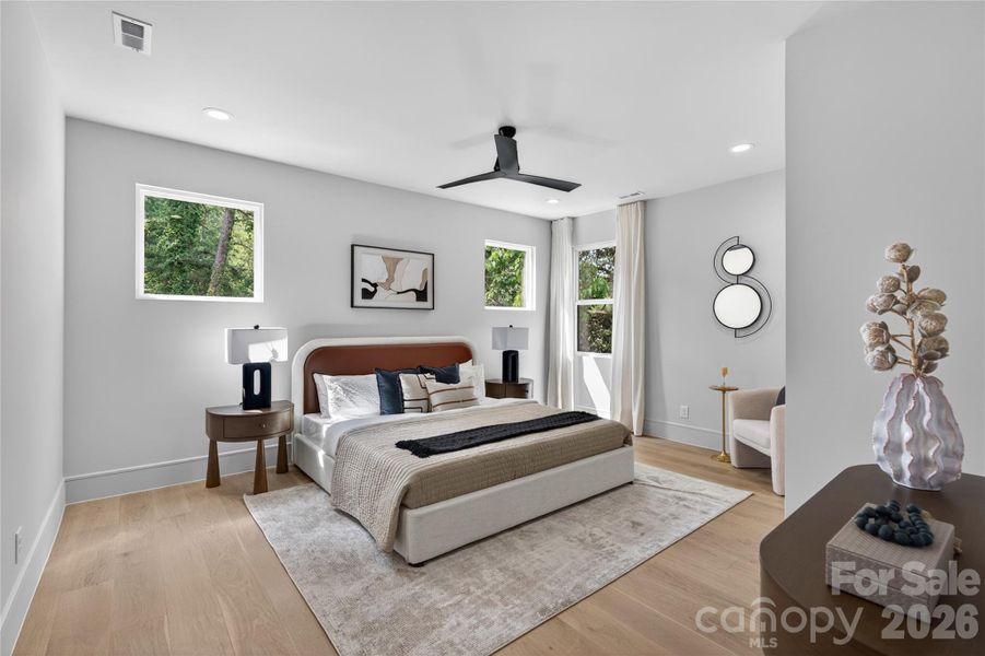 Furnished interior view inside a new home in , Charlotte (Image 12).
