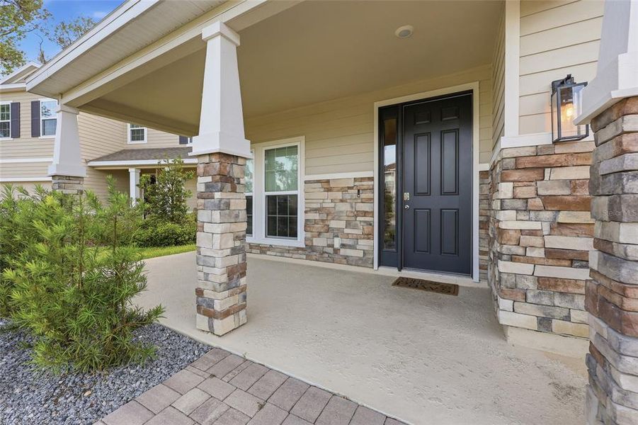 Exterior details and patio area of a home in , Newberry (Image 24).