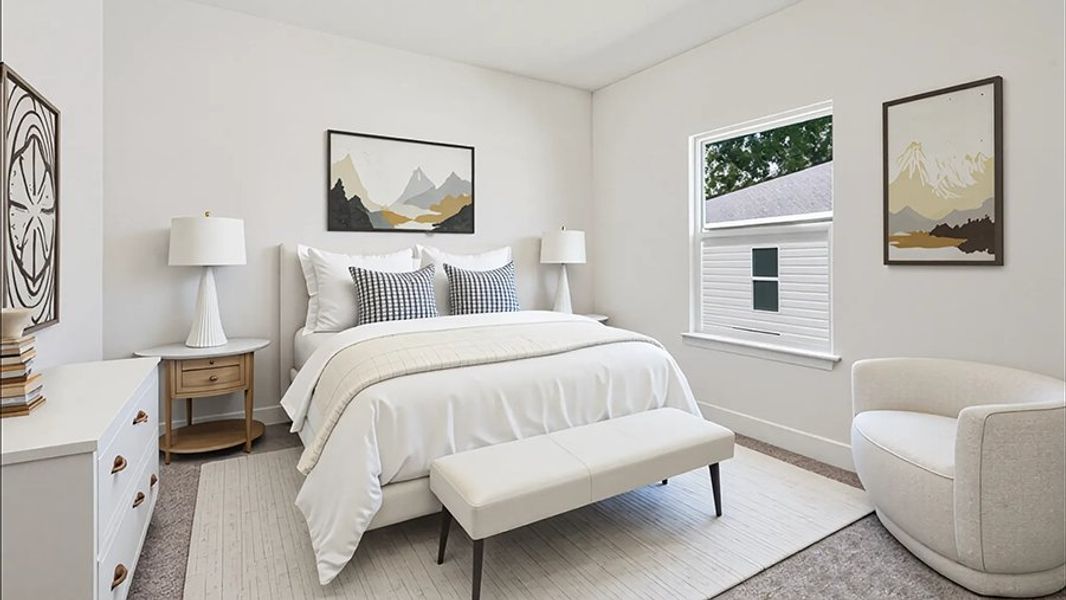 Furnished interior view inside a new home in Buchanan Trails, Newberry (Image 9).