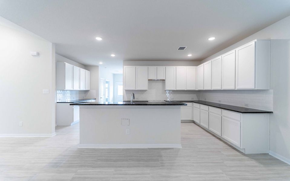 Furnished interior view inside a new home in Hunter's Ranch, San Antonio (Image 3).