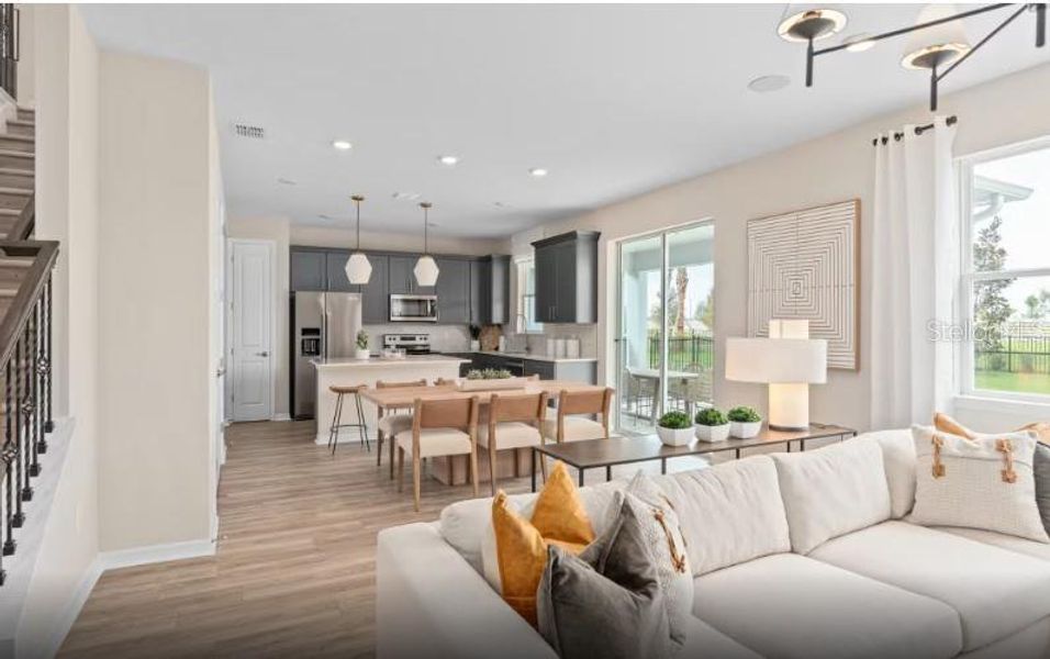 Furnished interior view inside a new home in Grandura, Sarasota (Image 11).