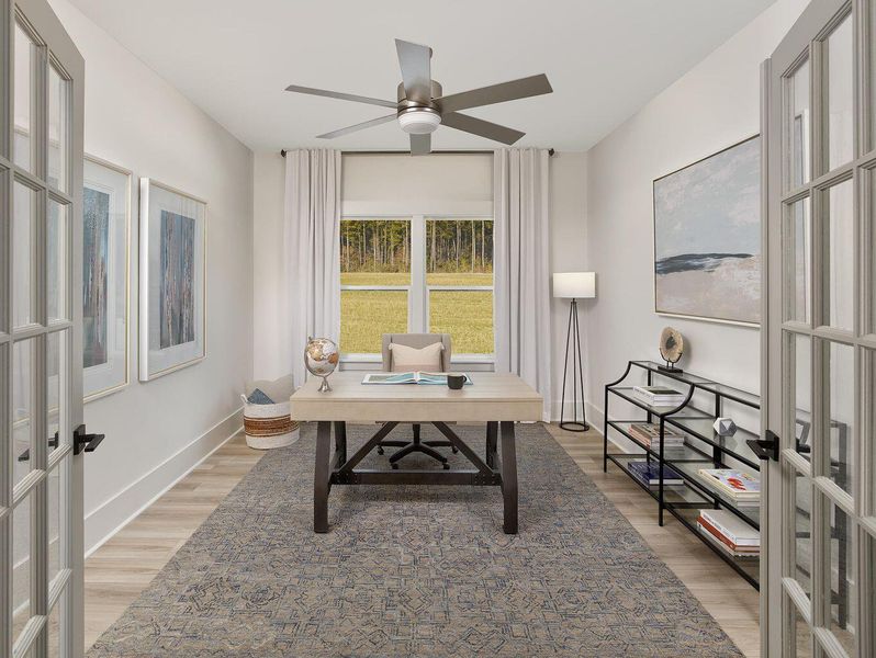 Furnished interior view inside a new home in Watson Hill, Summerville (Image 14). Furnished interior view inside a new home in Watson Hill, Summerville (Image 14).