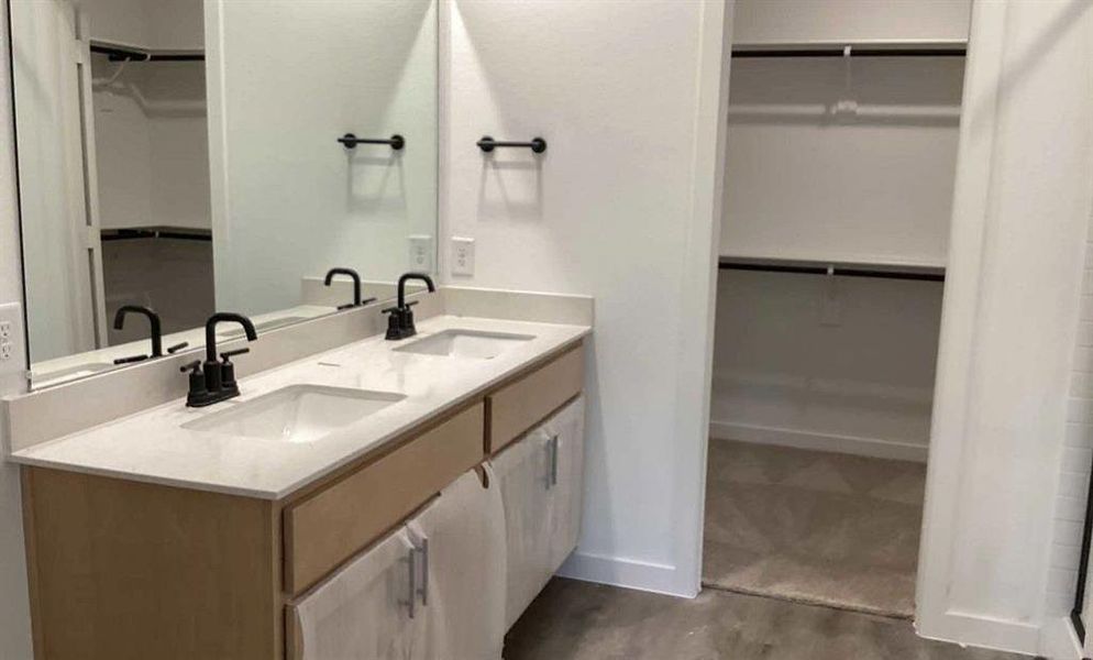 Primary Bathroom Construction Progress featuring the Foundry Collection