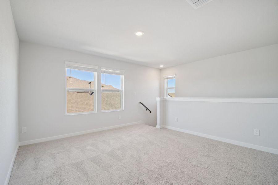 A room with white walls.