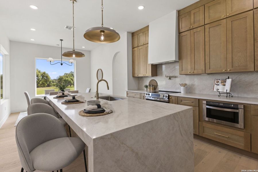 Furnished interior view inside a new home in , Blanco (Image 17). Furnished interior view inside a new home in , Blanco (Image 17).