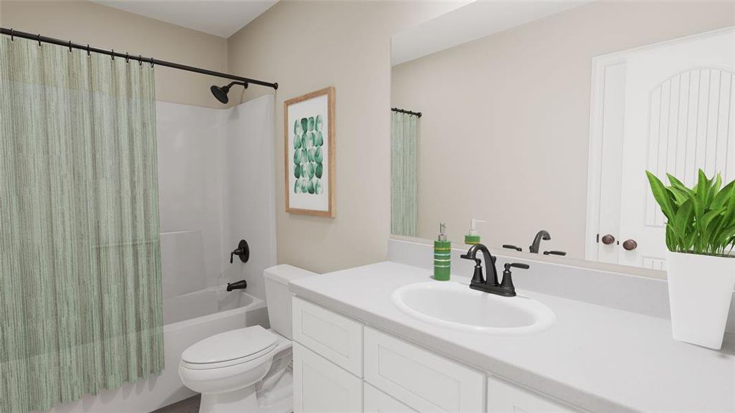 Furnished interior view inside a new home in Courtland Place, Cleburne (Image 15). Furnished interior view inside a new home in Courtland Place, Cleburne (Image 15).