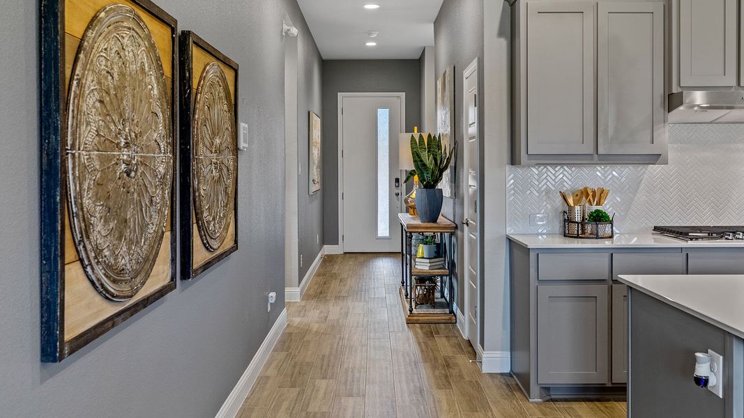 Furnished interior view inside a new home in Eagle Creek, Denton (Image 31). Furnished interior view inside a new home in Eagle Creek, Denton (Image 31).