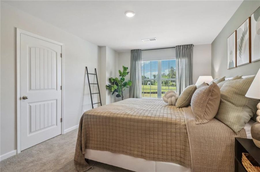 Furnished interior view inside a new home in , Atlanta (Image 23).