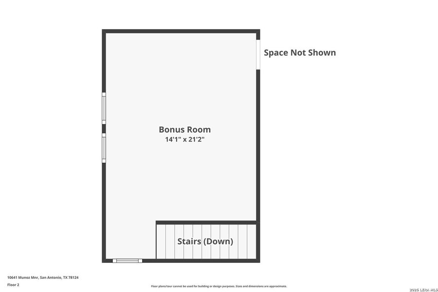 2D floor plan layout of this home in Espada, San Antonio, TX (Image 5).