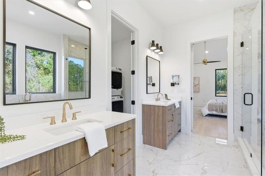 Furnished interior view inside a new home in Aster, Roswell (Image 46).