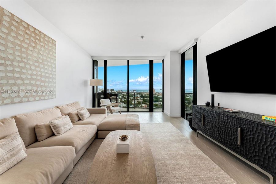Furnished interior view inside a new home in , Miami Beach (Image 11).