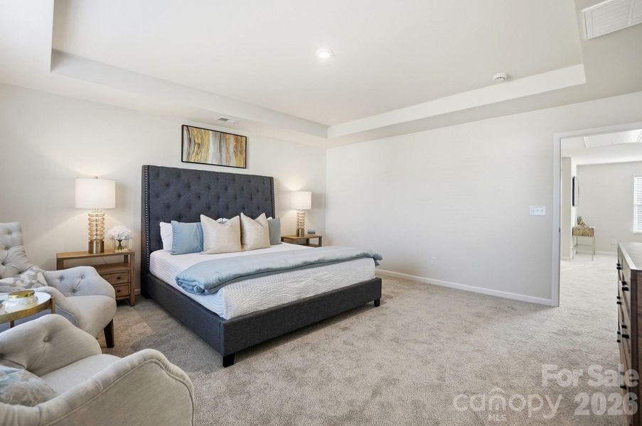 Furnished interior view inside a new home in Waxhaw Landing, Monroe (Image 14).