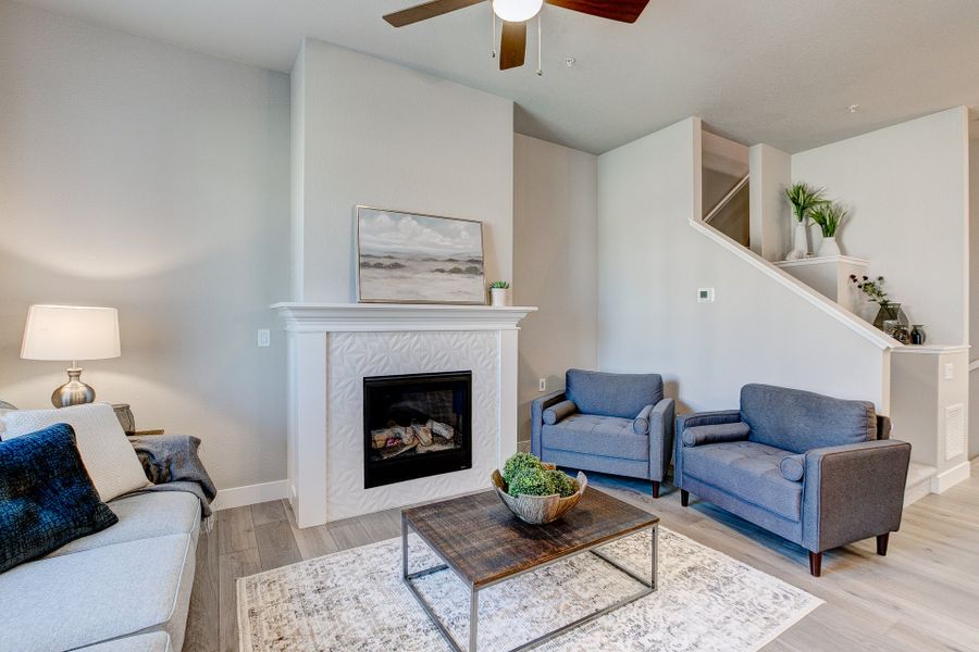 Representative furnished interior of a home built from the The Barrington 2 by Landmark Homes in Highlands at Fox Hill, Longmont (Image 13). Representative furnished interior of a home built from the The Barrington 2 by Landmark Homes in Highlands at Fox Hill, Longmont (Image 13).