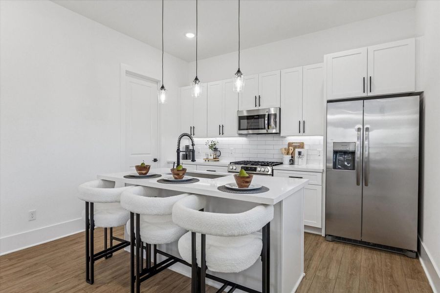 Furnished interior view inside a new home in Paul Quinn Heights, Houston (Image 18).